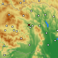 Nearby Forecast Locations - Veľký Šariš - Mapa