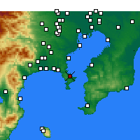 Nearby Forecast Locations - Jokosuka - Mapa
