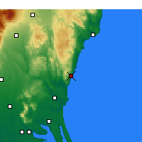 Nearby Forecast Locations - Hitači - Mapa