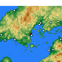 Nearby Forecast Locations - Iwakuni - Mapa