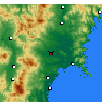 Nearby Forecast Locations - Ósaki - Mapa