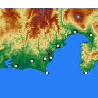 Nearby Forecast Locations - Fudžieda - Mapa