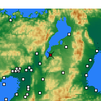 Nearby Forecast Locations - Kusacu - Mapa