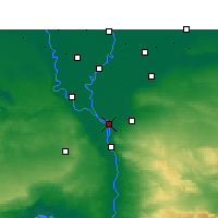 Nearby Forecast Locations - Šubrá al-Chejma - Mapa