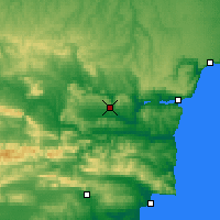 Nearby Forecast Locations - Provadia - Mapa