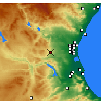 Nearby Forecast Locations - Buñol - Mapa