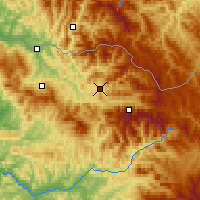 Nearby Forecast Locations - Vişeu de Sus - Mapa