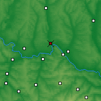 Nearby Forecast Locations - Kreminna - Mapa