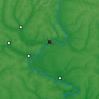 Nearby Forecast Locations - Čuhujiv - Mapa