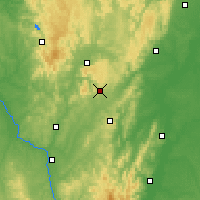 Nearby Forecast Locations - Le Creusot - Mapa