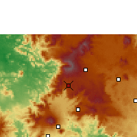 Nearby Forecast Locations - Dschang - Mapa