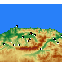 Nearby Forecast Locations - Timizart - Mapa