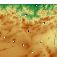 Nearby Forecast Locations - Sedrata - Mapa