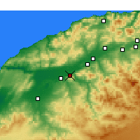 Nearby Forecast Locations - Oued Rhiou - Mapa