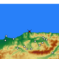 Nearby Forecast Locations - Dellys - Mapa