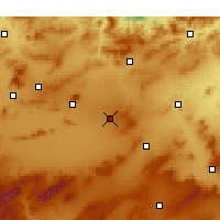 Nearby Forecast Locations - Aïn Beïda - Mapa