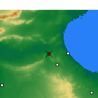 Nearby Forecast Locations - El Hamma - Mapa