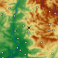Nearby Forecast Locations - Nyons - Mapa