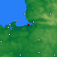 Nearby Forecast Locations - Mont-Saint-Michel - Mapa