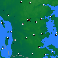 Nearby Forecast Locations - Vejen - Mapa