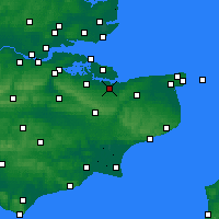 Nearby Forecast Locations - Faversham - Mapa