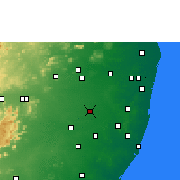 Nearby Forecast Locations - Káňčipuram - Mapa