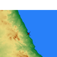 Nearby Forecast Locations - Blue Lagoon - Mapa
