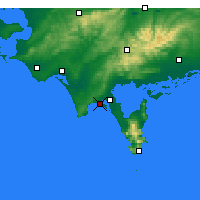 Nearby Forecast Locations - Sandy Point - Mapa