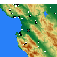Nearby Forecast Locations - Salinas - Mapa
