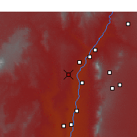 Nearby Forecast Locations - Albuquerq. (Letiště) - Mapa