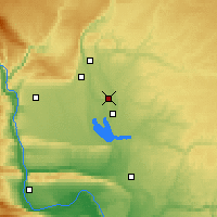 Nearby Forecast Locations - Mosesovo jezero - Mapa