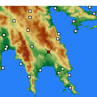 Nearby Forecast Locations - Geraki - Mapa