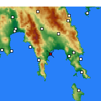 Nearby Forecast Locations - Gytheio - Mapa