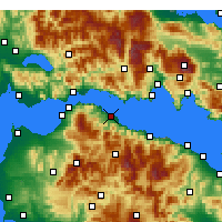 Nearby Forecast Locations - Aigio - Mapa