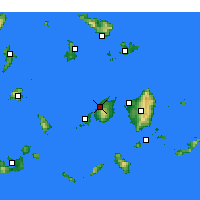 Nearby Forecast Locations - Agkairia - Mapa