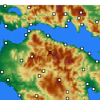 Nearby Forecast Locations - Kalavryta - Mapa
