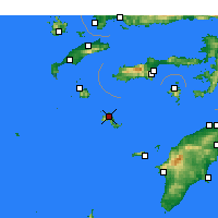 Nearby Forecast Locations - Megalo Chorio - Mapa