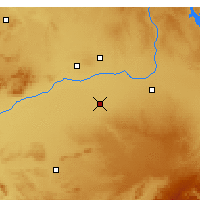 Nearby Forecast Locations - Tomelloso - Mapa