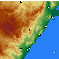 Nearby Forecast Locations - Albocàsser - Mapa