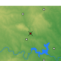 Nearby Forecast Locations - Ardmore Municipal (Letiště) - Mapa
