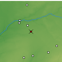 Nearby Forecast Locations - Kokomo - Mapa