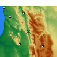 Nearby Forecast Locations - Citrusdal - Mapa