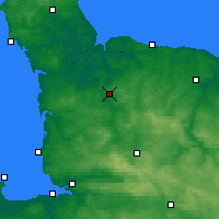Nearby Forecast Locations - Saint-Lô - Mapa