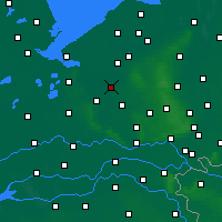Nearby Forecast Locations - Nijkerk - Mapa
