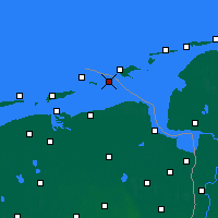Nearby Forecast Locations - Rottumeroog - Mapa