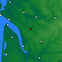 Nearby Forecast Locations - Jonzac - Mapa
