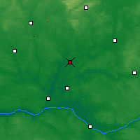 Nearby Forecast Locations - Précigné - Mapa