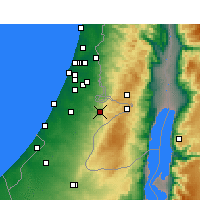 Nearby Forecast Locations - Bejt Šemeš - Mapa