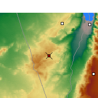 Nearby Forecast Locations - Micpe Ramon - Mapa