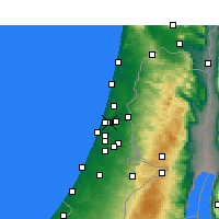 Nearby Forecast Locations - Bnej Brak - Mapa